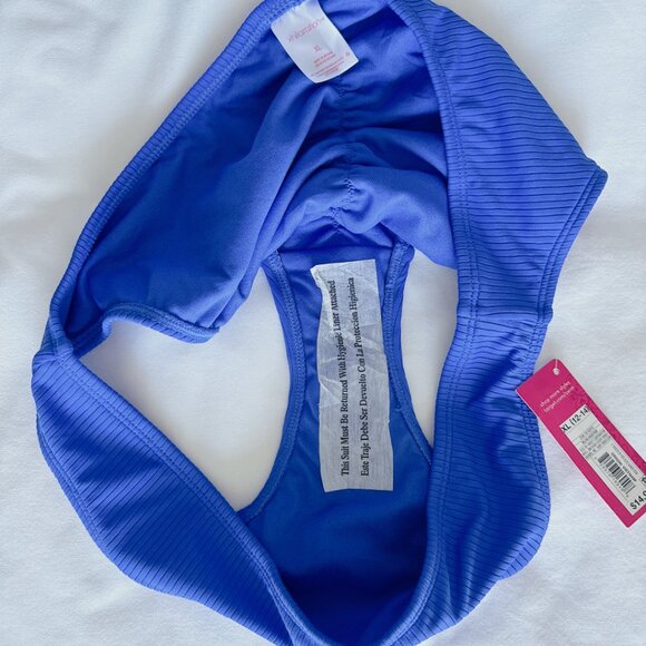 Xhilaration NWT Blue Cheeky bikini bottoms XL women's swimsuit - Picture 8 of 9